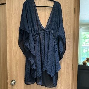 Time and Tru Black Swim Coverup